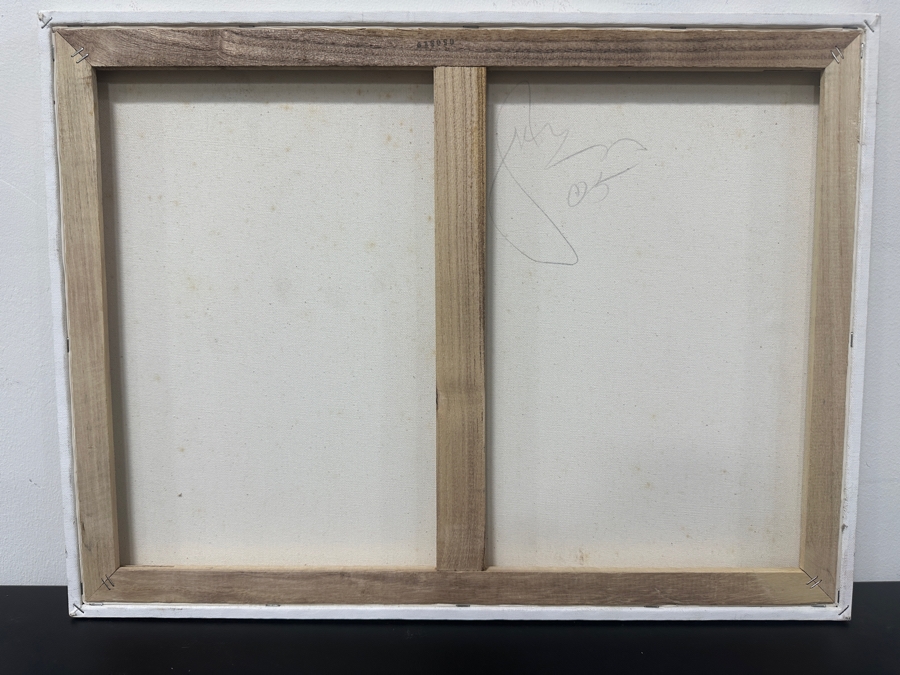 Just Added - Gerrit Greve (1948-2024, Cardiff by the Sea, CA) Original Acrylic Painting On Canvas Untitled Signed Verso Dated 2005 Measures 24' X 18' Estimate $450 - $550 [Photo 4]