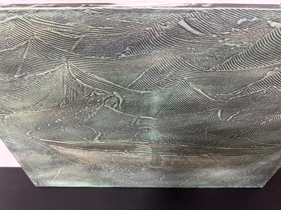 Just Added - Gerrit Greve (1948-2024, Cardiff by the Sea, CA) Original Acrylic Mixed-Media Painting On Canvas Untitled Signed Verso Dated 2005 Measures 24' X 18' Estimate $450 - $550 [Photo 3]