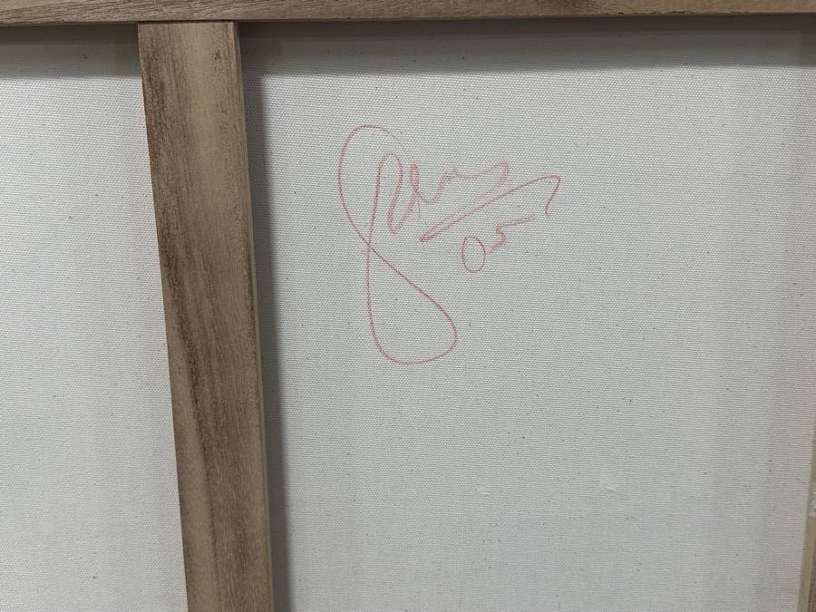 Just Added - Gerrit Greve (1948-2024, Cardiff by the Sea, CA) Original Acrylic Mixed-Media Painting On Canvas Untitled Signed Verso Dated 2005 Measures 24' X 18' Estimate $450 - $550 [Photo 5]