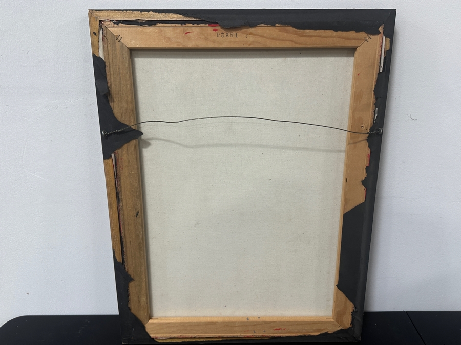 Just Added - Gerrit Greve (1948-2024, Cardiff by the Sea, CA) Original Acrylic Mixed-Media Sand Painting On Canvas Untitled Unsigned Measures 18' X 24' Estimate $450 - $550 [Photo 5]