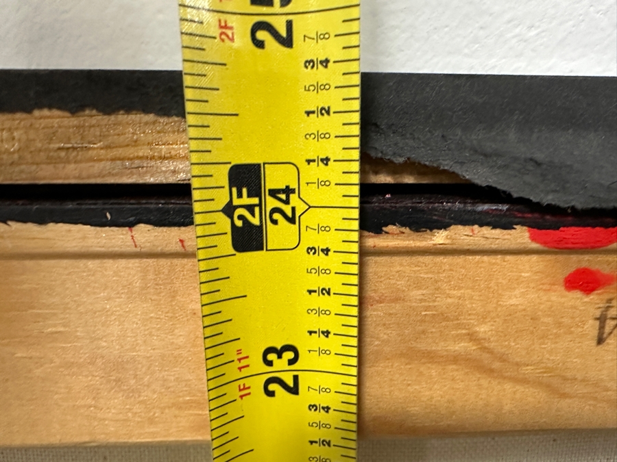 Just Added - Gerrit Greve (1948-2024, Cardiff by the Sea, CA) Original Acrylic Mixed-Media Sand Painting On Canvas Untitled Unsigned Measures 18' X 24' Estimate $450 - $550 [Photo 7]