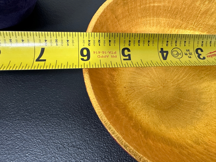 Just Added - Gerrit Greve (1948-2024, Cardiff by the Sea, CA) (3) Original Acrylic Hand Painted Vessels (These Were Coupled With His Paintings) 6W [Photo 9]