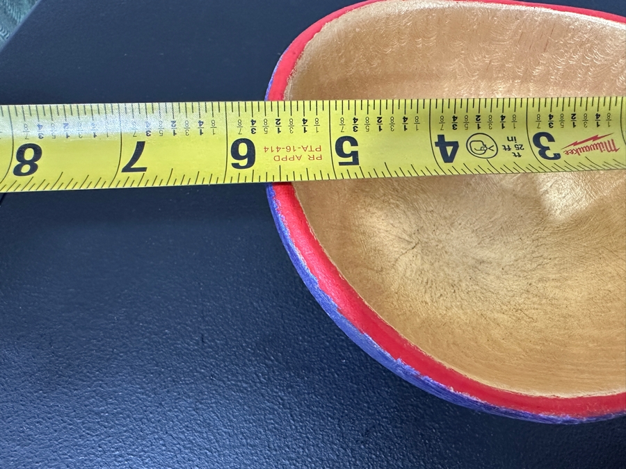 Just Added - Gerrit Greve (1948-2024, Cardiff by the Sea, CA) (3) Original Acrylic Hand Painted Vessels (These Were Coupled With His Paintings) 6W [Photo 10]