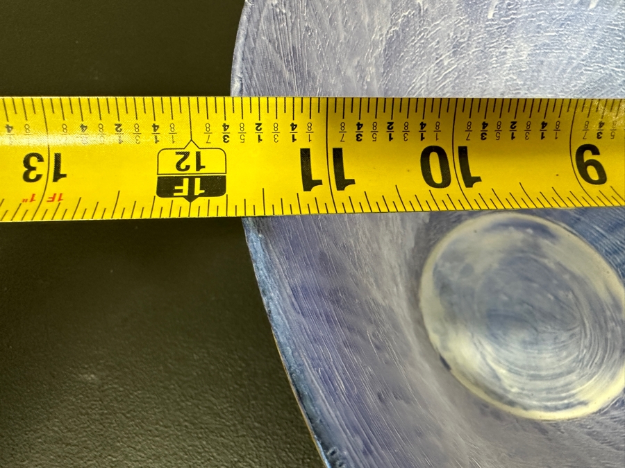 Just Added - Gerrit Greve (1948-2024, Cardiff by the Sea, CA) Original Acrylic Hand Painted Vessel (These Were Coupled With His Paintings) 11.75W X 6H [Photo 7]