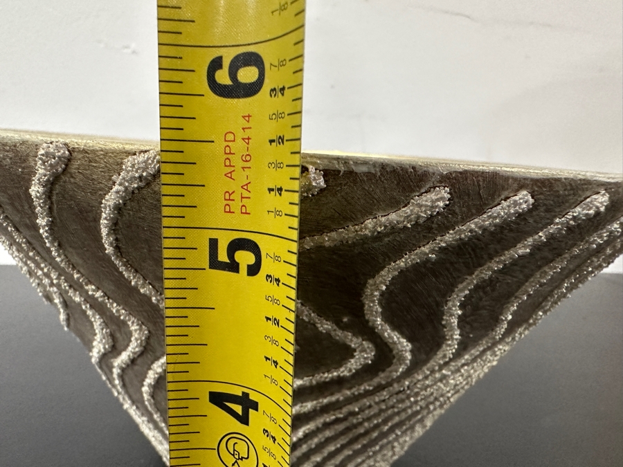 Just Added - Gerrit Greve (1948-2024, Cardiff by the Sea, CA) Original Acrylic Hand Painted Vessel (These Were Coupled With His Paintings) 10W X 5.5H [Photo 7]