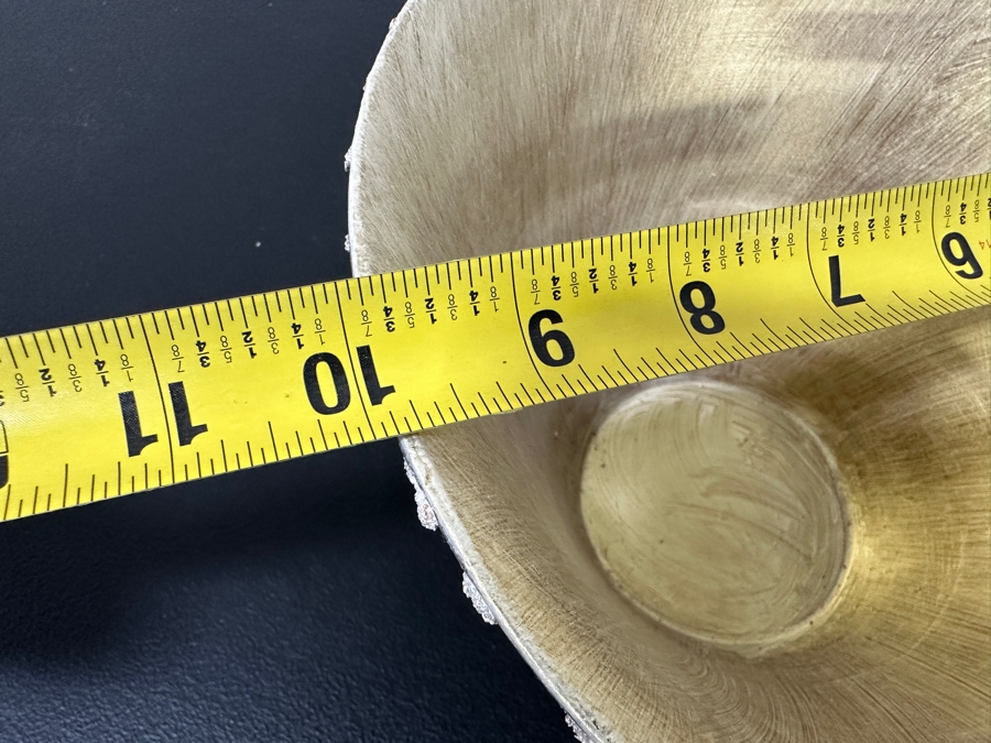 Just Added - Gerrit Greve (1948-2024, Cardiff by the Sea, CA) Original Acrylic Hand Painted Vessel (These Were Coupled With His Paintings) 10W X 5.5H [Photo 6]