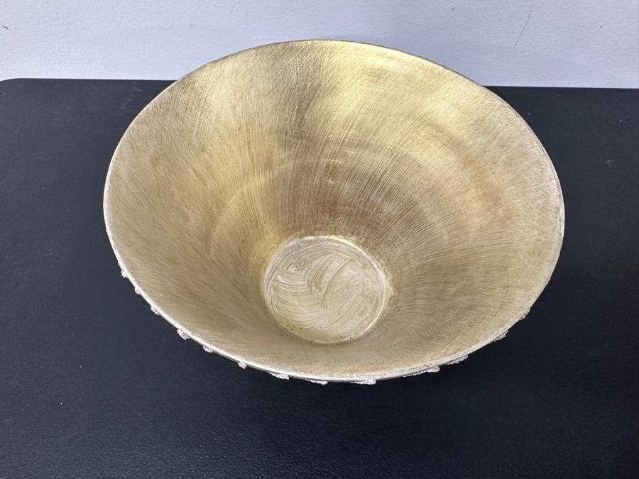 Just Added - Gerrit Greve (1948-2024, Cardiff by the Sea, CA) Original Acrylic Hand Painted Vessel (These Were Coupled With His Paintings) 10W X 5.5H [Photo 4]