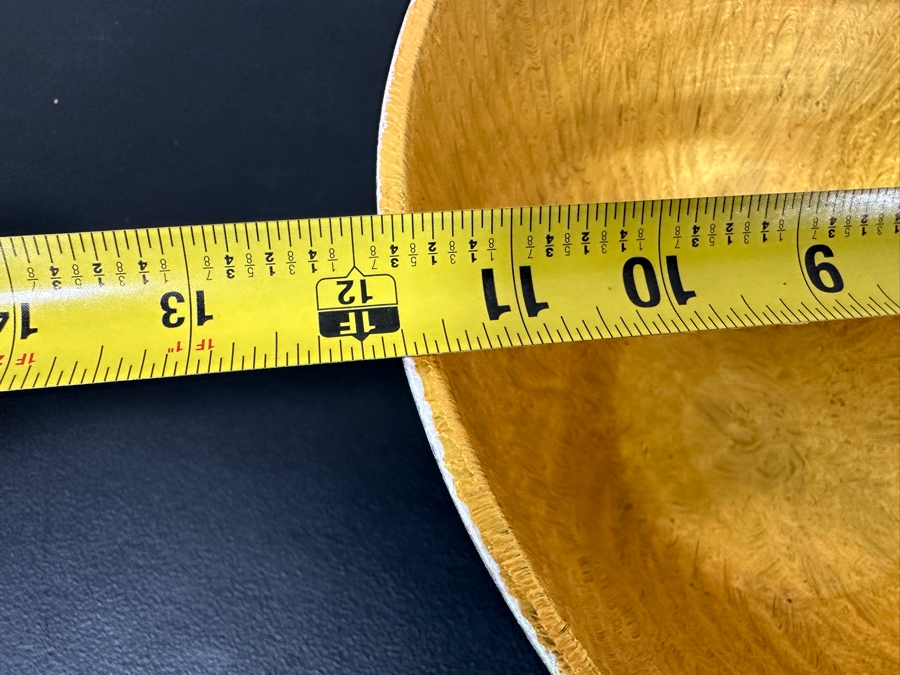 Just Added - Gerrit Greve (1948-2024, Cardiff by the Sea, CA) Original Acrylic Hand Painted Vessel (These Were Coupled With His Paintings) 11.75W X 6.5H [Photo 7]