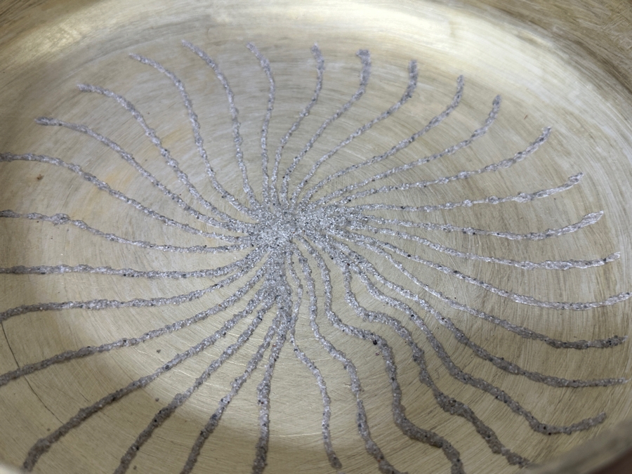 Just Added - Gerrit Greve (1948-2024, Cardiff by the Sea, CA) Original Acrylic Hand Painted Vessel (These Were Coupled With His Paintings) 11W X 3.75H [Photo 4]