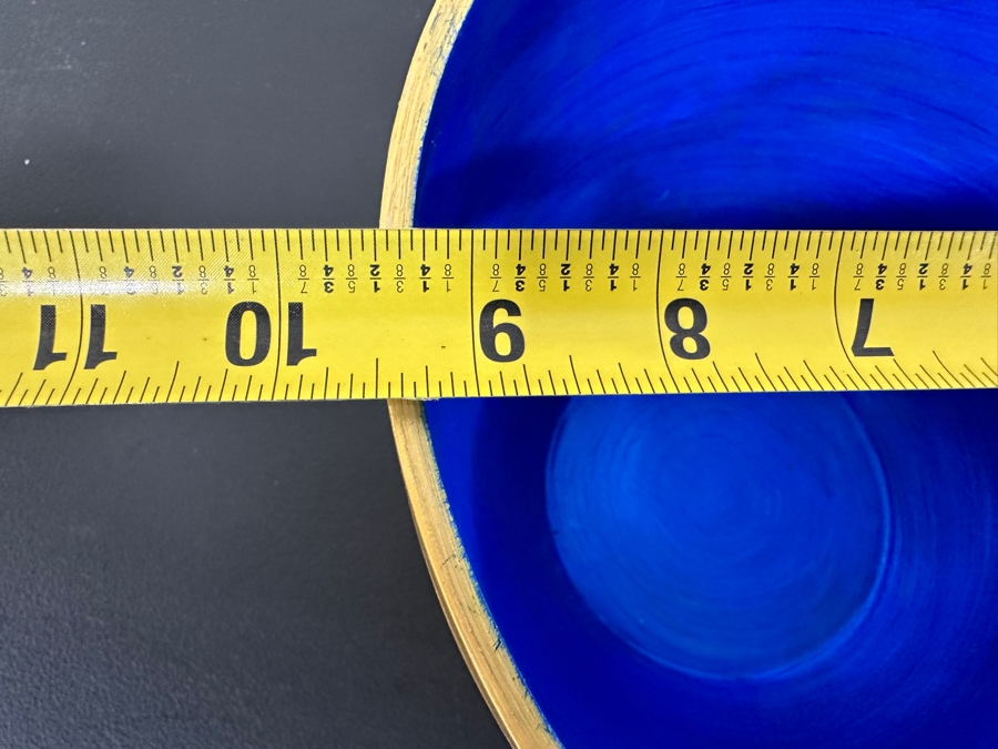 Just Added - Gerrit Greve (1948-2024, Cardiff by the Sea, CA) Original Acrylic Hand Painted Vessel (These Were Coupled With His Paintings) 9.5W X 6.5H [Photo 5]