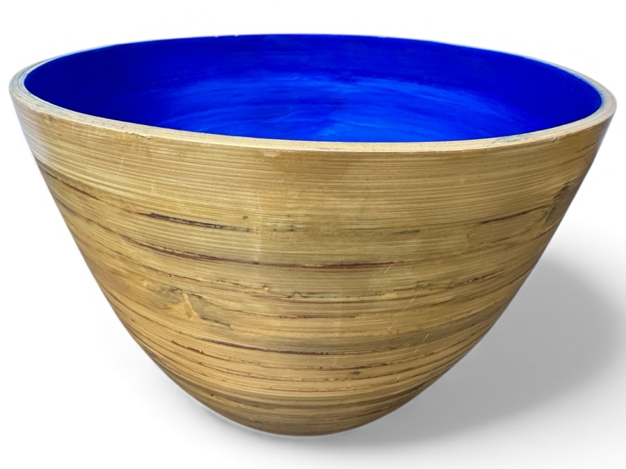 Just Added - Gerrit Greve (1948-2024, Cardiff by the Sea, CA) Original Acrylic Hand Painted Vessel (These Were Coupled With His Paintings) 9.5W X 6.5H