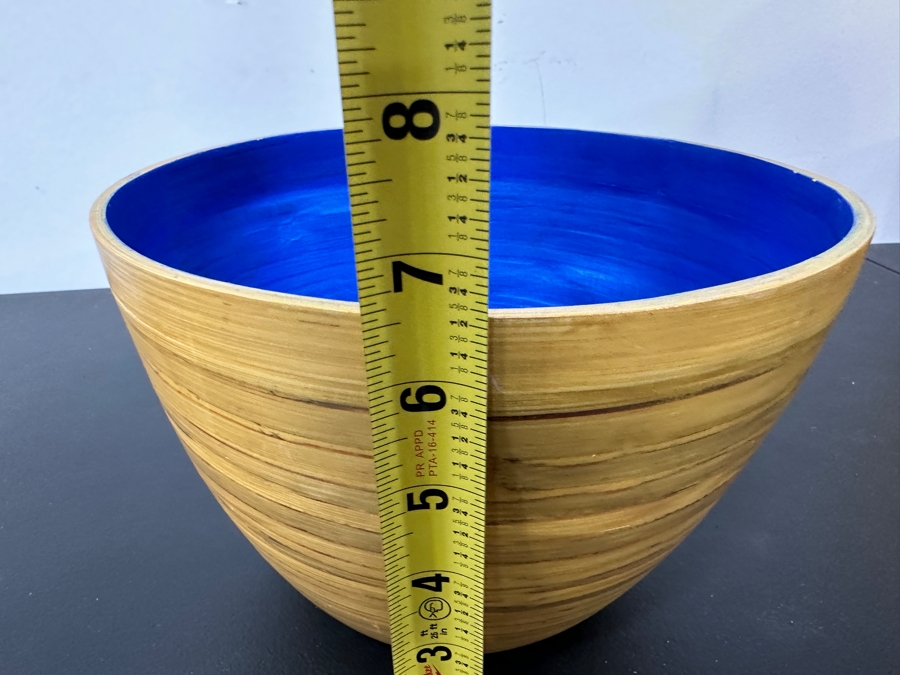 Just Added - Gerrit Greve (1948-2024, Cardiff by the Sea, CA) Original Acrylic Hand Painted Vessel (These Were Coupled With His Paintings) 9.5W X 6.5H [Photo 6]