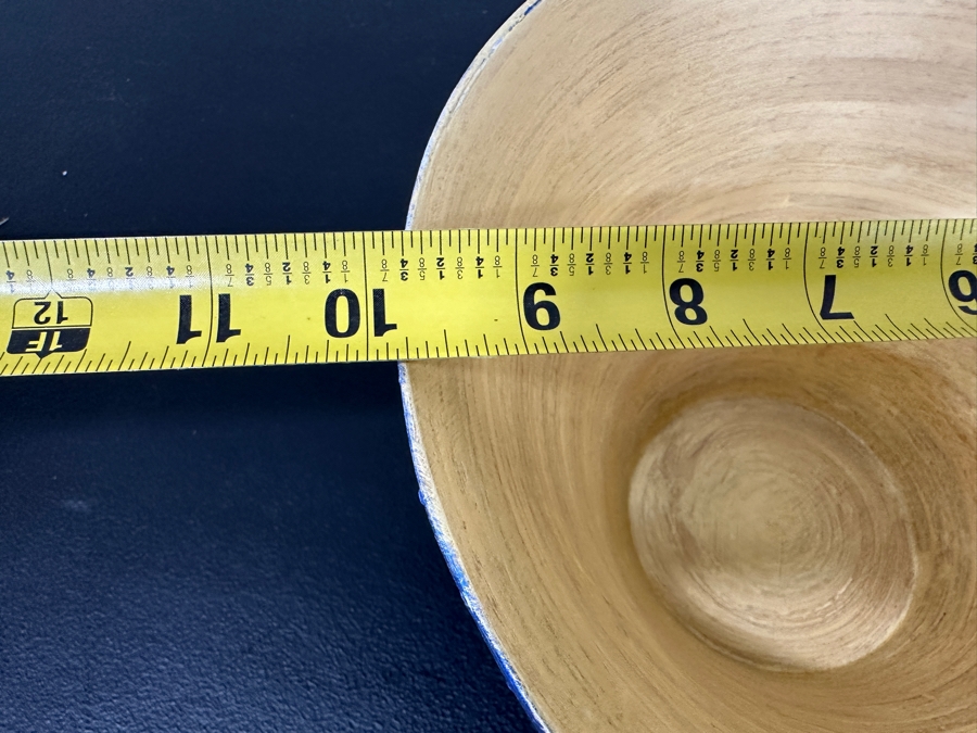 Just Added - Gerrit Greve (1948-2024, Cardiff by the Sea, CA) Original Acrylic Hand Painted Vessel (These Were Coupled With His Paintings) 10W X 5.5H [Photo 7]