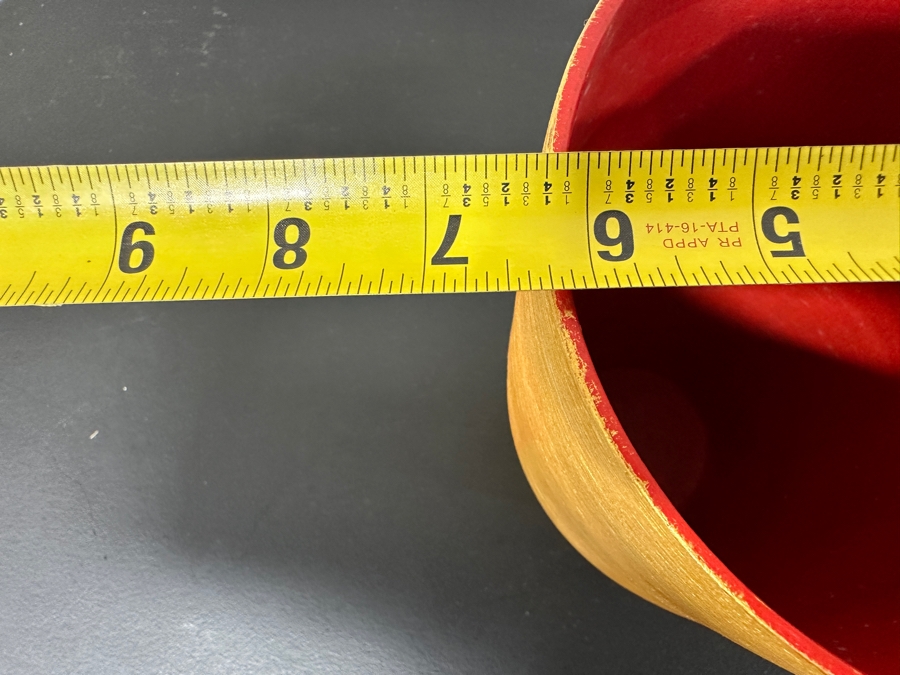 Just Added - Gerrit Greve (1948-2024, Cardiff by the Sea, CA) Original Acrylic Hand Painted Vessel (These Were Coupled With His Paintings) 6.25W X 11.75H [Photo 6]