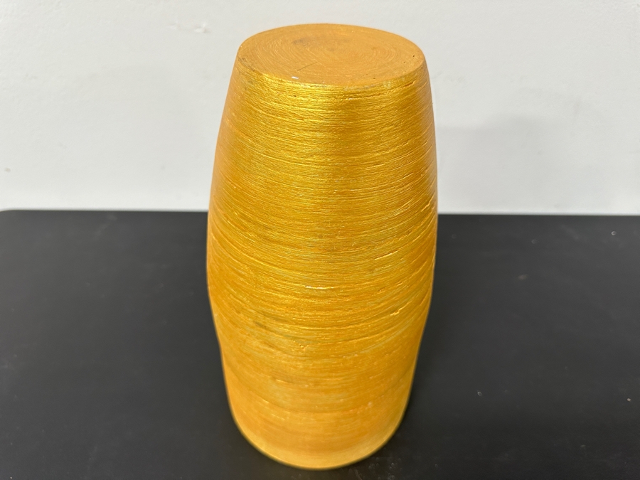 Just Added - Gerrit Greve (1948-2024, Cardiff by the Sea, CA) Original Acrylic Hand Painted Vessel (These Were Coupled With His Paintings) 6.25W X 11.75H [Photo 5]