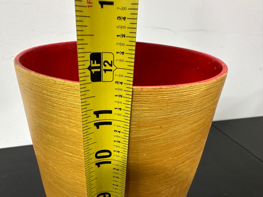 Just Added - Gerrit Greve (1948-2024, Cardiff by the Sea, CA) Original Acrylic Hand Painted Vessel (These Were Coupled With His Paintings) 6.25W X 11.75H [Photo 7]