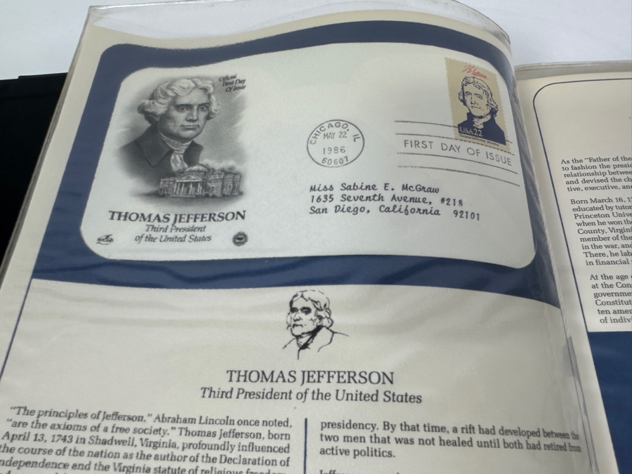 Just Added - Two Binders Of U.S. First Day Covers From The Postal Commemorative Society: U.S. First Day Covers & Special Covers And 1986 Presidents U.S. First Day Covers - See Photos For Sampling [Photo 15]