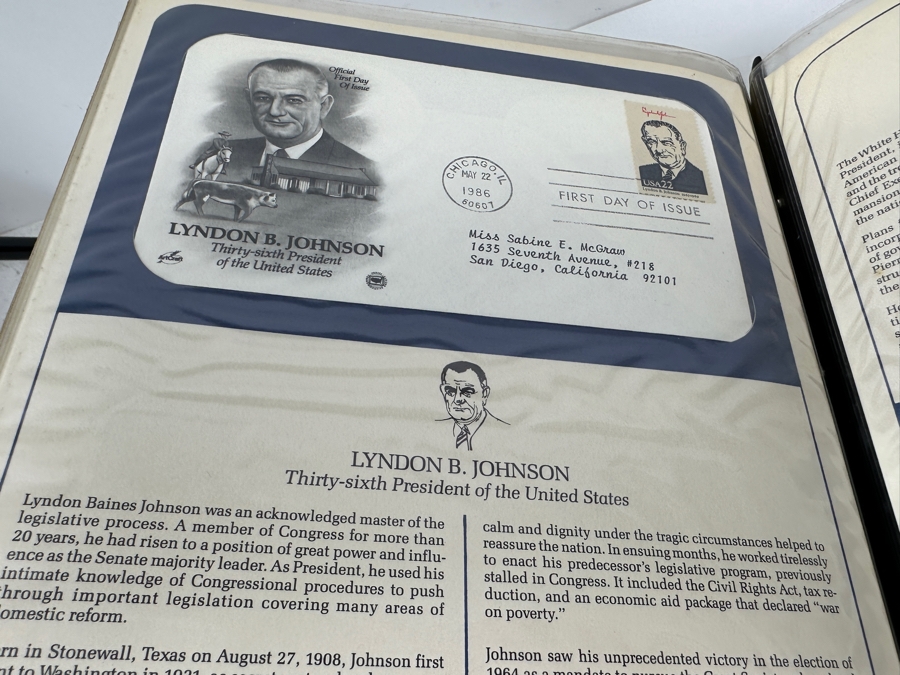 Just Added - Two Binders Of U.S. First Day Covers From The Postal Commemorative Society: U.S. First Day Covers & Special Covers And 1986 Presidents U.S. First Day Covers - See Photos For Sampling [Photo 19]