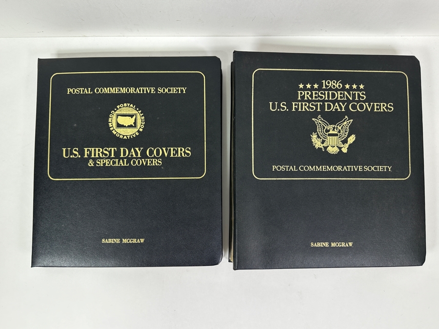 Just Added - Two Binders Of U.S. First Day Covers From The Postal Commemorative Society: U.S. First Day Covers & Special Covers And 1986 Presidents U.S. First Day Covers - See Photos For Sampling [Photo 2]