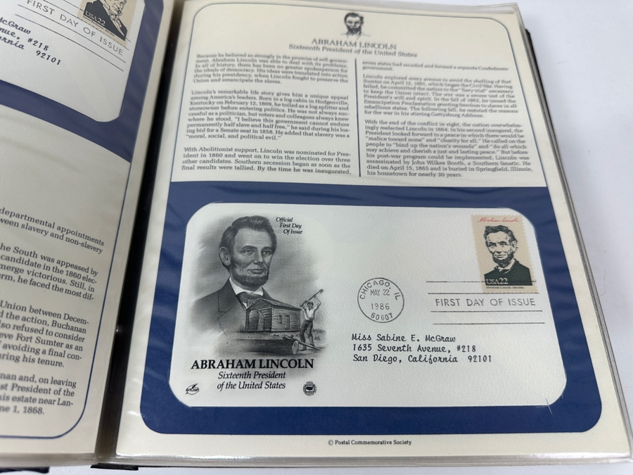 Just Added - Two Binders Of U.S. First Day Covers From The Postal Commemorative Society: U.S. First Day Covers & Special Covers And 1986 Presidents U.S. First Day Covers - See Photos For Sampling [Photo 22]
