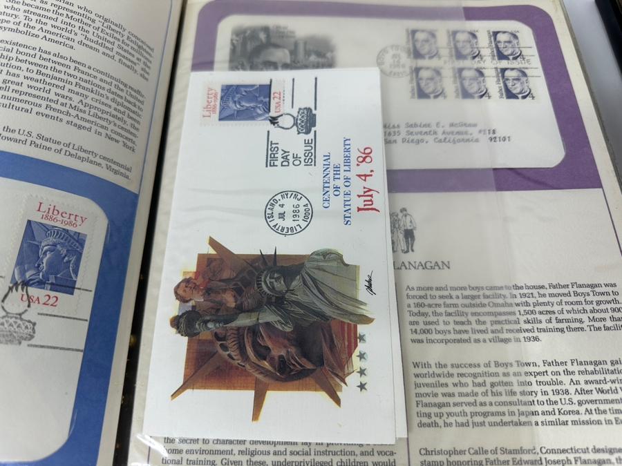 Just Added - Two Binders Of U.S. First Day Covers From The Postal Commemorative Society: U.S. First Day Covers & Special Covers And 1986 Presidents U.S. First Day Covers - See Photos For Sampling [Photo 7]