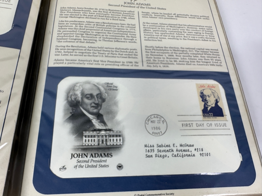 Just Added - Two Binders Of U.S. First Day Covers From The Postal Commemorative Society: U.S. First Day Covers & Special Covers And 1986 Presidents U.S. First Day Covers - See Photos For Sampling [Photo 14]