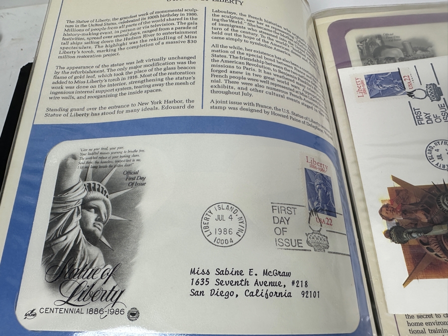 Just Added - Two Binders Of U.S. First Day Covers From The Postal Commemorative Society: U.S. First Day Covers & Special Covers And 1986 Presidents U.S. First Day Covers - See Photos For Sampling [Photo 6]