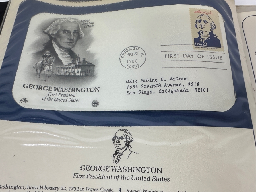 Just Added - Two Binders Of U.S. First Day Covers From The Postal Commemorative Society: U.S. First Day Covers & Special Covers And 1986 Presidents U.S. First Day Covers - See Photos For Sampling [Photo 13]