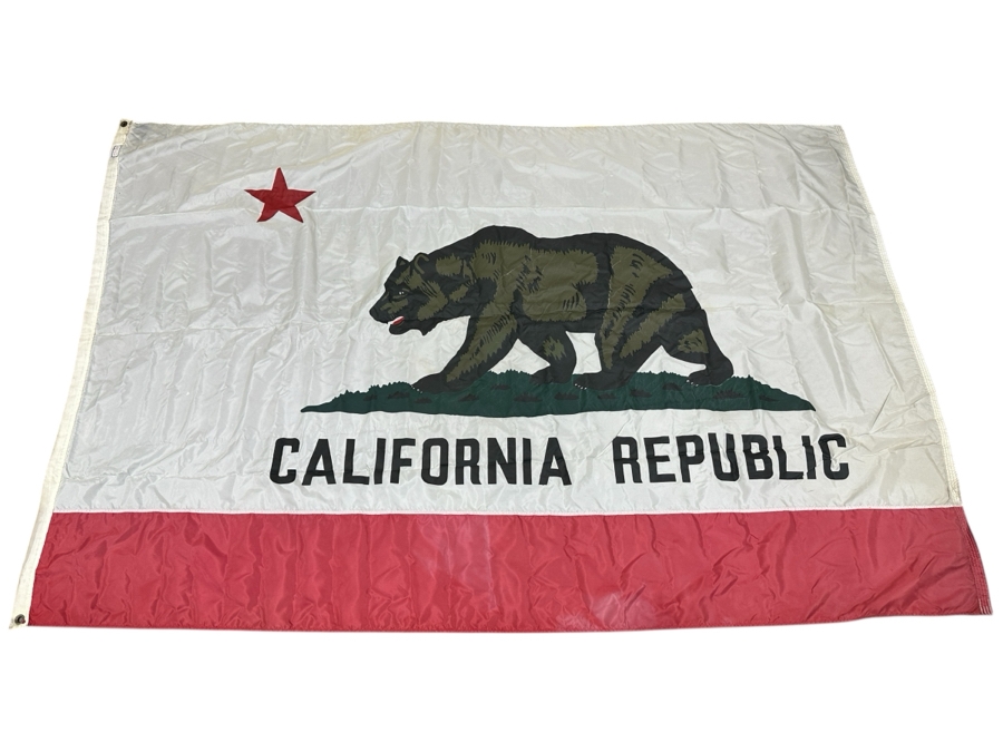 Just Added - Large California Republic State Flag By Liberty Flags, Tulsa, OK 89' X 60'