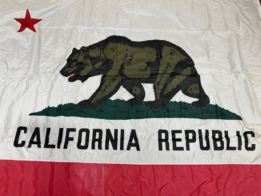Just Added - Large California Republic State Flag By Liberty Flags, Tulsa, OK 89' X 60' [Photo 2]
