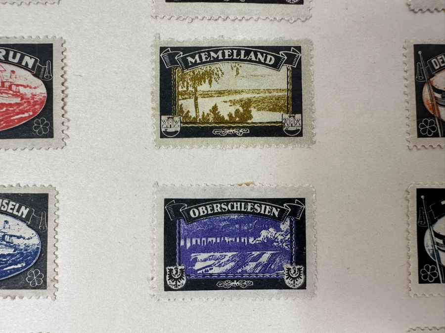Just Added - Collection Of (19) Germany Mourning Stamps To Commemorate Territories And Colonies Lost By Germany After World War I [Photo 6]