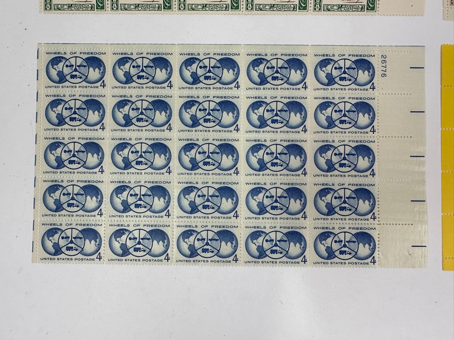Just Added - Collection Of (8) Mid-Century United States Mint Postage Stamp Sheets: Kansas Statehood, Wheels Of Freedom, (2) Credo, The American Woman, George W. Norris, Nursing & Boys' Club Of American Movement  [Photo 4]