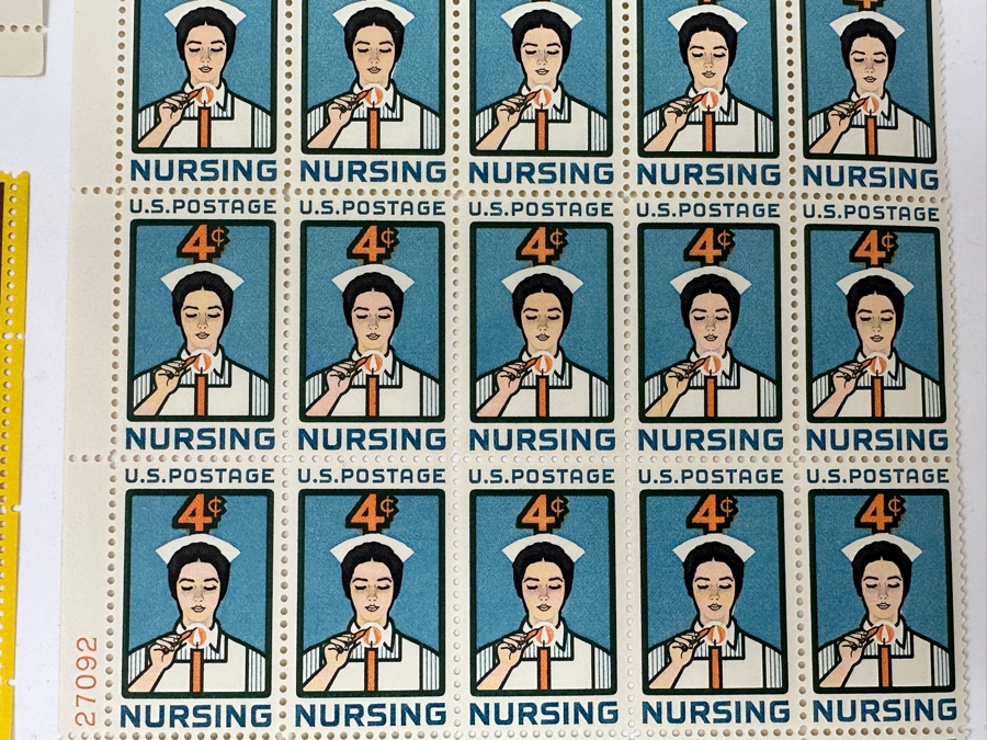 Just Added - Collection Of (8) Mid-Century United States Mint Postage Stamp Sheets: Kansas Statehood, Wheels Of Freedom, (2) Credo, The American Woman, George W. Norris, Nursing & Boys' Club Of American Movement  [Photo 15]