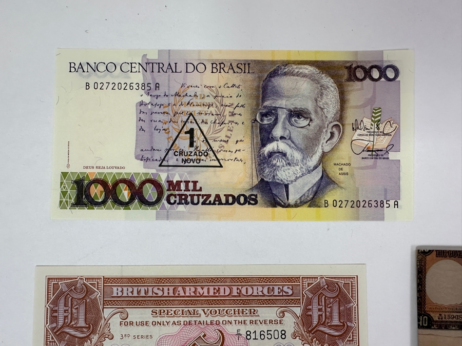 Just Added - (10) Uncirculated World Currency And (2) Limited Edition Calling Cards From Money World Asia 1994 Held Aug 25-28, 1994 At The World Trade Centre Singapore [Photo 4]