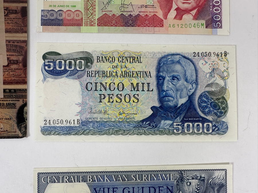 Just Added - (10) Uncirculated World Currency And (2) Limited Edition Calling Cards From Money World Asia 1994 Held Aug 25-28, 1994 At The World Trade Centre Singapore [Photo 11]