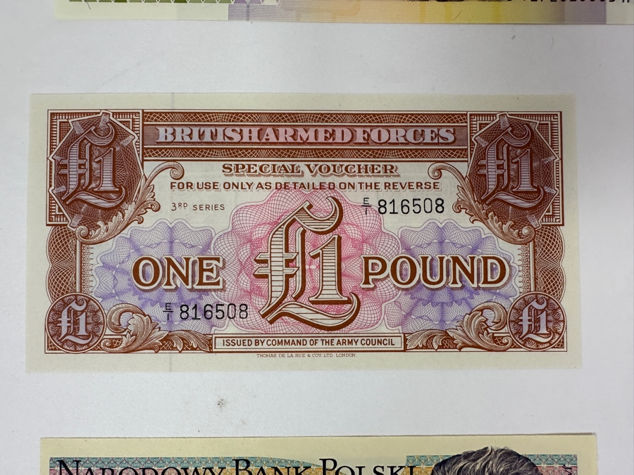 Just Added - (10) Uncirculated World Currency And (2) Limited Edition Calling Cards From Money World Asia 1994 Held Aug 25-28, 1994 At The World Trade Centre Singapore [Photo 6]