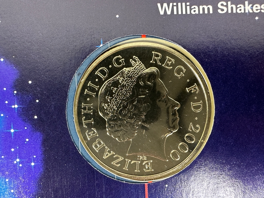 Just Added - Limited Edition Royal Mail / Royal Mint Coin Cover Limited To 100,000 Featuring Uncirculated Year 2000 Five Pounds Coin [Photo 8]