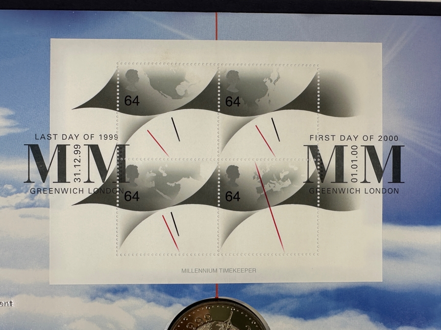 Just Added - Limited Edition Royal Mail / Royal Mint Coin Cover Limited To 100,000 Featuring Uncirculated Year 2000 Five Pounds Coin [Photo 5]