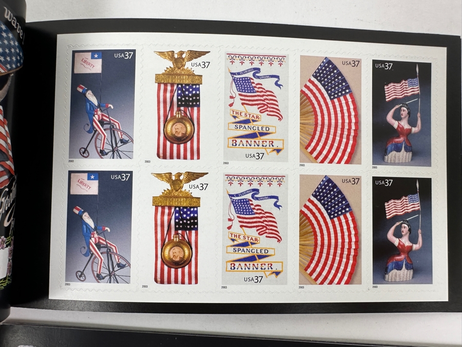 Just Added - 1942 WWII Mint Postage Stamps With Accompanying Hardcover Book And (2) Sets Of Old Glory United States Flags Mint Postage Stamp Booklets [Photo 8]