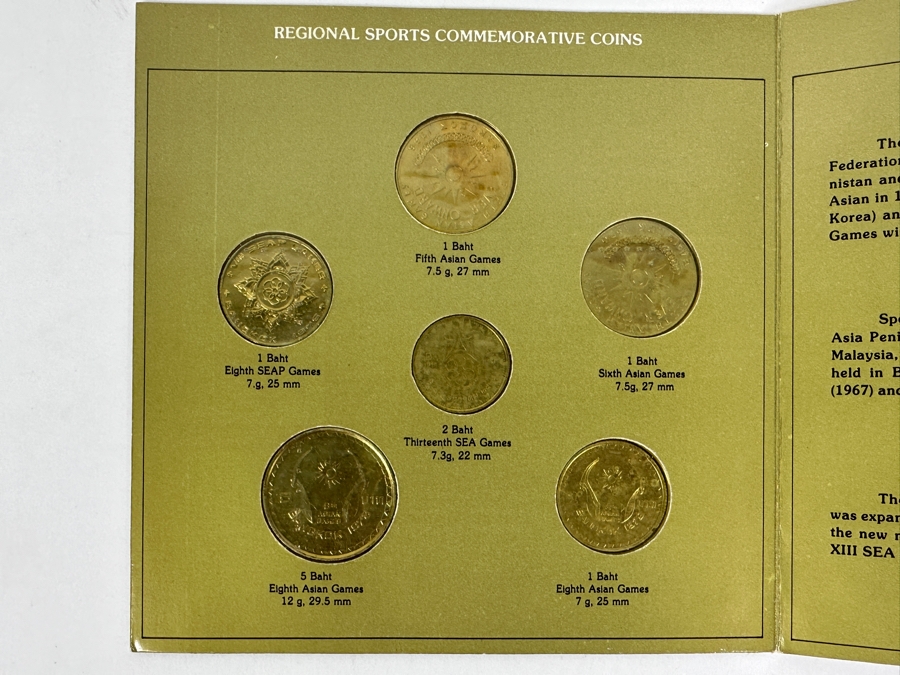 Just Added - Thailand 6-Coin Set Dedicated To The XIII Sea Games, Royal Thai Mint [Photo 9]