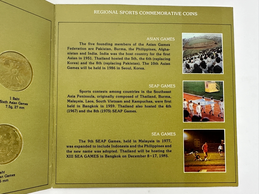 Just Added - Thailand 6-Coin Set Dedicated To The XIII Sea Games, Royal Thai Mint [Photo 10]