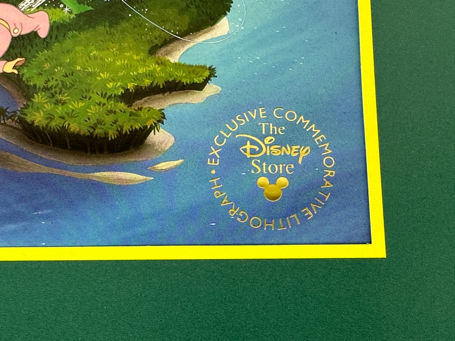 Just Added - The Disney Store Exclusive Commemorative Lithograph Of Walt Disney's Peter Pan 10.5 X 7.5 [Photo 3]