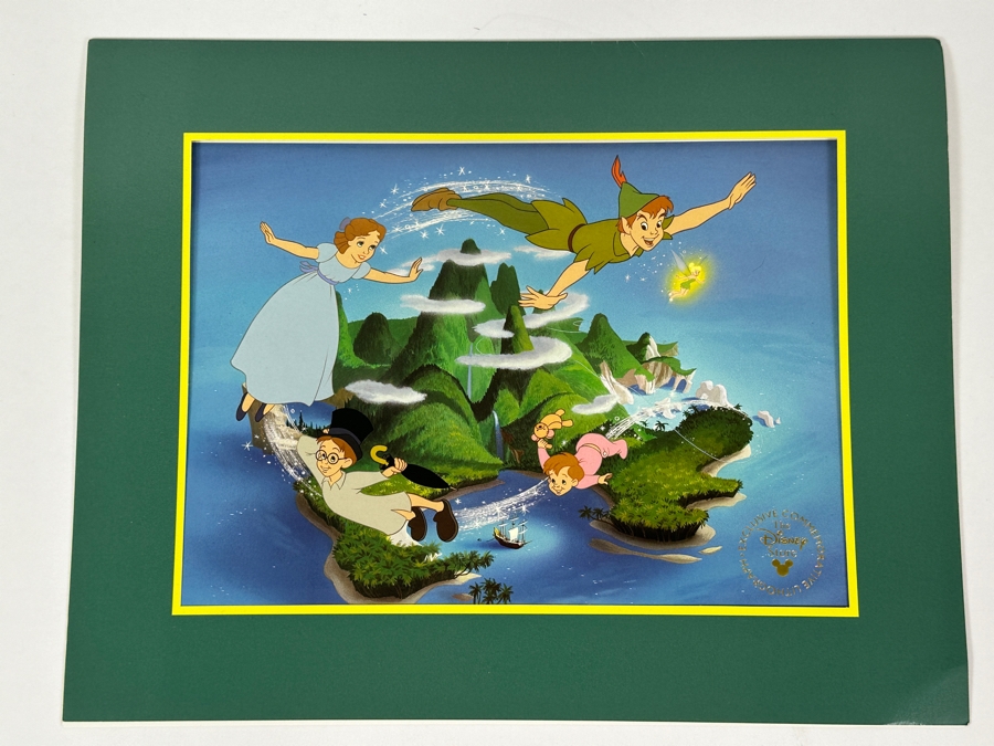 Just Added - The Disney Store Exclusive Commemorative Lithograph Of Walt Disney's Peter Pan 10.5 X 7.5 [Photo 2]