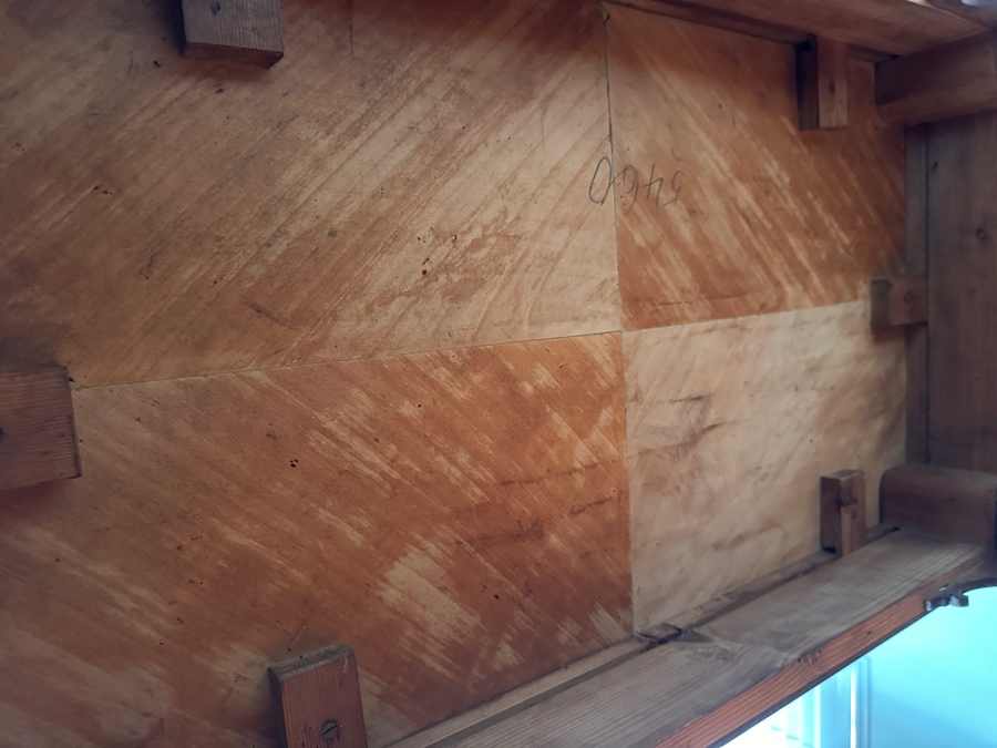 Stunning Antique Wooden Table Desk With Burl Wood Top, Turned Legs And Intricate Wood Carving 41W X 25D X 28.5H [Photo 11]