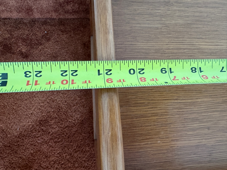 Vintage Oak Nesting Tables 21W X 14D X 18H [Photo 4]