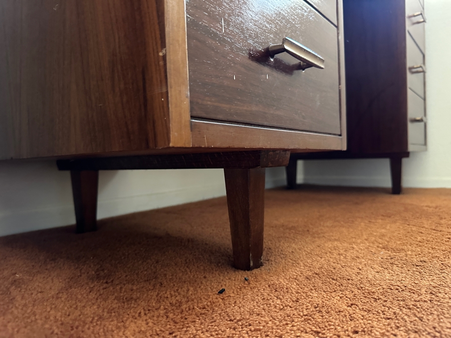 Vintage Mid-Century Modern Brumax Berlin Desk With Formica Top 47W X 21D X 29.5H [Photo 8]