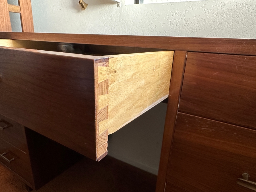 Vintage Mid-Century Modern Brumax Berlin Desk With Formica Top 47W X 21D X 29.5H [Photo 9]