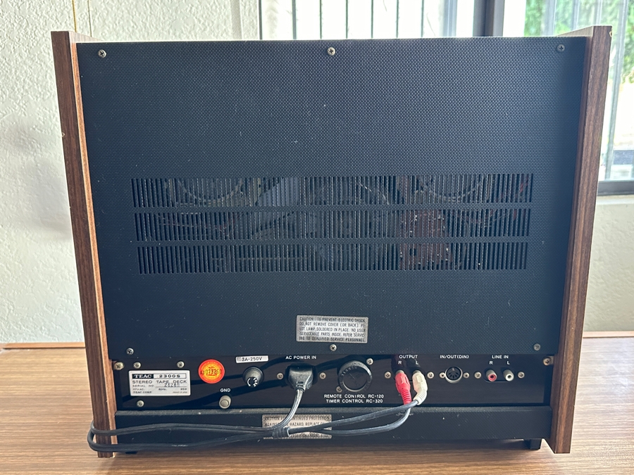 TEAC 2300S Stereo Reel-To-Reel Tape Deck 17.5W X 7ED X 15.5H [Photo 6]