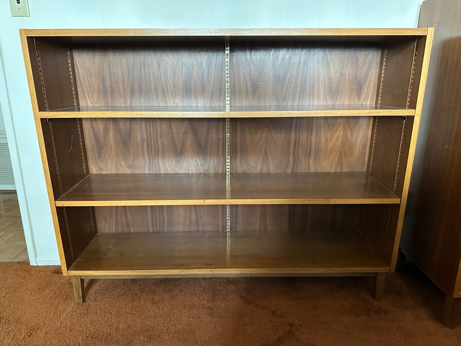 Vintage Mid-Century Modern Bookcase Bookshelf 47W X 12D X 37.5H [Photo 2]