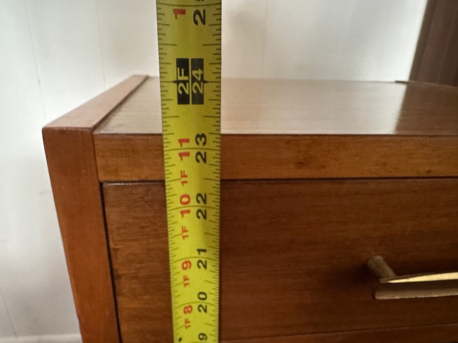 Vintage Mid-Century Modern Brumax Berlin Chest Of Drawers Dresser 36W X 18D X 42.5H With Matching Nightstand 15W X 13D X 23H [Photo 16]